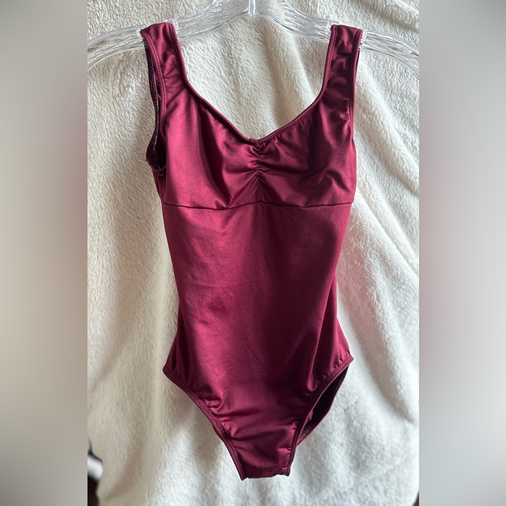 Motion Wear size PA ballet leotard burgundy fits like a small